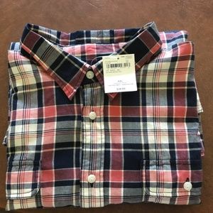 Lands End Men’s button down XXL plaid